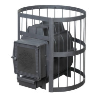 Чугунная печь для бани ПароВар 22 сетка-прут К211, б/в (FireWay) до 24 м3