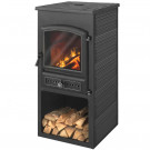 Печь-камин БКД Антрацит с плитой (Этна)