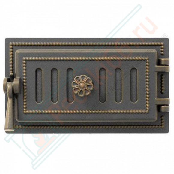 Дверца поддувальная чугунная 236, бронза (Везувий) в Саратове