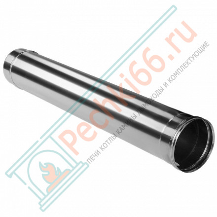 Труба прямая L=1000 без изол (НЕРЖ-321/0,5) d-200 (Дымок-Lux)