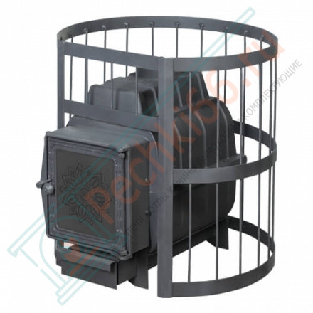 Чугунная печь для бани ПароВар 22 сетка-ковка К211, б/в (FireWay) до 24 м3