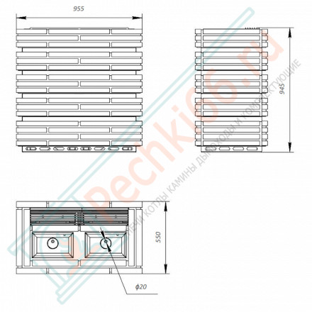 Электрическая банная печь Sangens W30G Glass