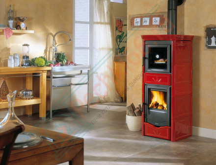 Печь-камин с духовкой Nicoletta Forno, цвет кремовый (La Nordica)