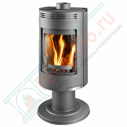 Печь-камин Andorra Exclusive, Серебристый (Thorma) до 200 м3