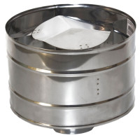 Зонт с дефлектором (НЕРЖ-439/0,5) d-160 (УМК)