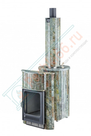 Дровяная банная печь Ферингер Макси ПФ "Жадеит наборный" до 38 м³