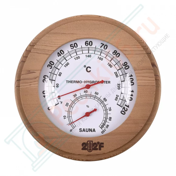 Термогигрометр 10-R круг, канадский кедр (212F) в Саратове
