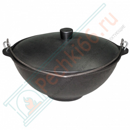 Чугунный казан с крышкой и ручкой 12л. (Балезино)