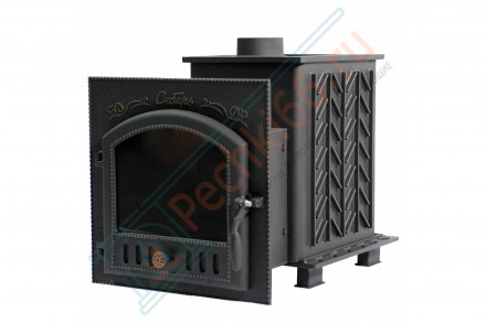 Чугунная банная печь "Сибирь-25" (дверка 545х545) под обкладку (Сибирь-Премиум)