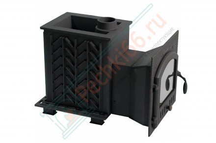 Чугунная банная печь "Сибирь-25" (дверка 545х545) под обкладку (Сибирь-Премиум)