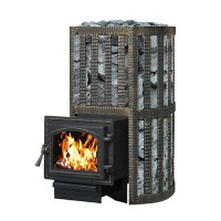 Чугунная печь для бани Ураган Ковка 12 260 (Везувий) до 14 м3