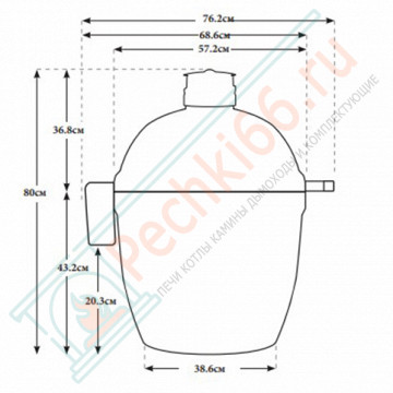 Керамический гриль Classic 2 (Kamado Joe)