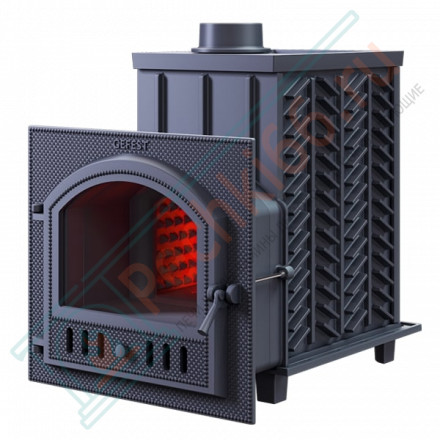 Чугунная печь для бани Комплект GFS ЗК 18 (П) Президент 830/40 Змеевик (ТехноЛит)
