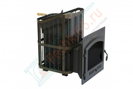 Чугунная печь для бани"Сибирь-25" (дверка 700х700) с закрытой каменкой (Сибирь-Премиум)