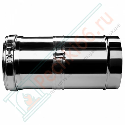 Труба V50R телескопическая с изол L=260-380 (AISI-321/0,8-AISI-304/0,5) d-300/400 (Вулкан)