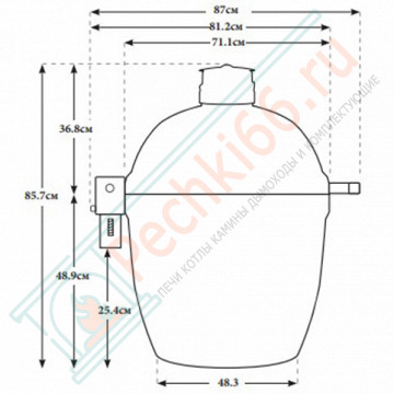Керамический гриль Big 2 (Kamado Joe)