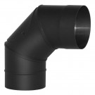 Отвод VBR 90º с ревизией, черный (НЕРЖ-439/0,8) d-130 (Вулкан)