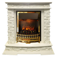 Каминокомплект Luzern - Слоновая кость с электрическим очагом Atherton