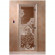 Дверь стеклянная для бани, прозрачная бронза, "Банька в лесу" 1900х700 (DoorWood) в Саратове