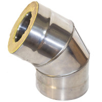 Сэндвич-отвод 135° (НЕРЖ-439/1,0-НЕРЖ-439/0,5) d-115/200 (УМК) Сэндвич-отвод 135° (НЕРЖ-439/1,0-НЕРЖ-439/0,5) d-115/200 (УМК)