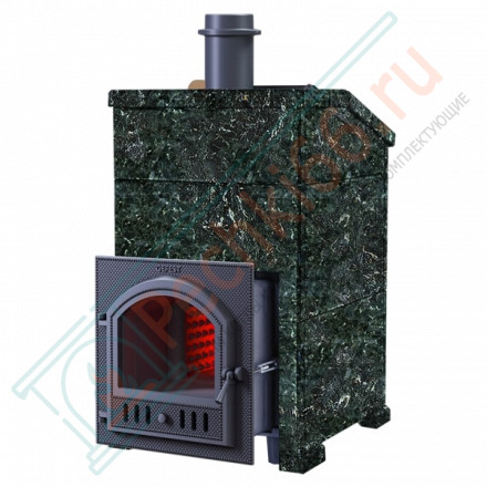 Чугунная печь для бани Комплект GFS ЗК 18 (П) Президент 850/50 Серпентинит (ТехноЛит)