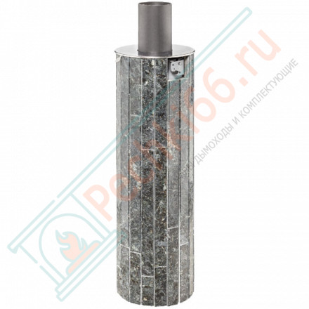 Дымоход с регистром Пироксенит наборный, d-115, L=1000 мм (Feringer)