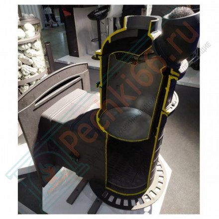 Банная печь Атмосфера XL, ламели "Россо Леванто" (ProMetall)