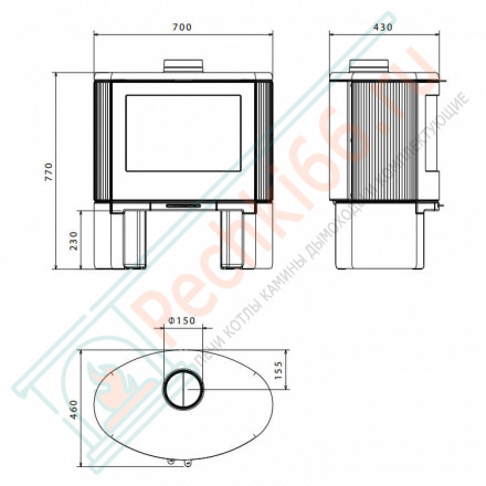 Чугунная печь BOW (Dovre)
