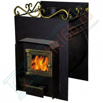 Печь для бани Сабантуй 20С, дверца со стеклом (Сабантуй) до 20 м3