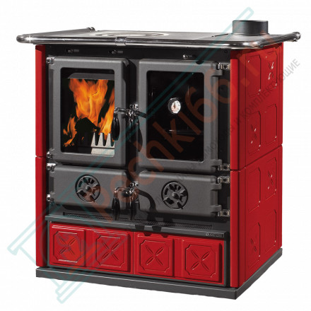 Печь с варочной поверхностью Rosetta Maiolica, цвет Бордовый (La Nordica)