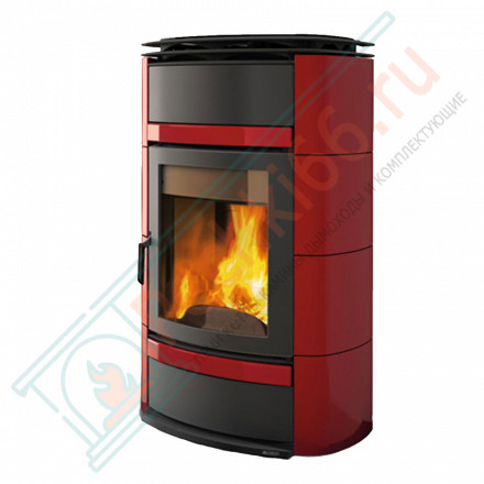 Печь-камин с водяным отоплением Norma S Idro D.S.A, цвет бордовый (La Nordica)
