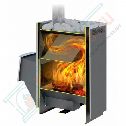 Печь для бани Сибирь-20 ЛРК Профи Панорама (2.0) с Т/О (Теплодар)