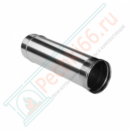 Труба прямая L=500 без изол (НЕРЖ-321/0,8) d-130 (Дымок-Lux)