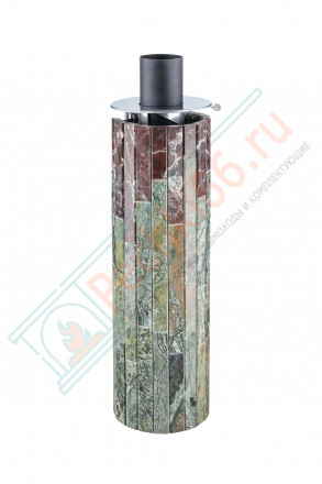 Дымоход с регистром Жадеит + Россо Леванте, d-115, L=1000 мм (Feringer)