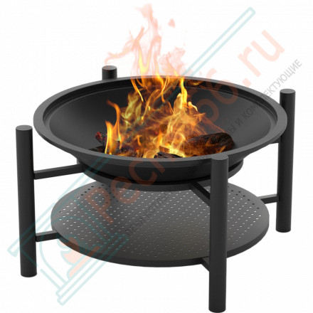 Чугунная костровая чаша Fantastic Ø 700 на подставке Люкс (Везувий)