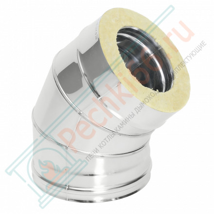 Отвод Термо 45° ОТ-Р (304-0.8/304) d-120/220 (ТиС Стандарт)