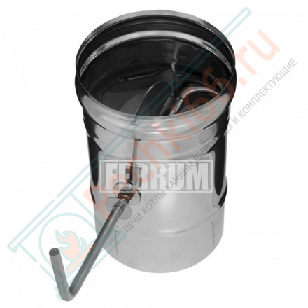 Шибер-поворотный (НЕРЖ-430/1,0) d-115 (Ferrum HF Plus)