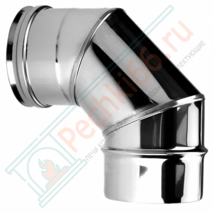 Отвод одностенный 90° (AISI-321/0,5мм) d-180 (Вулкан)