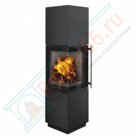 Печь-камин Esquina Akum сталь (Romotop)