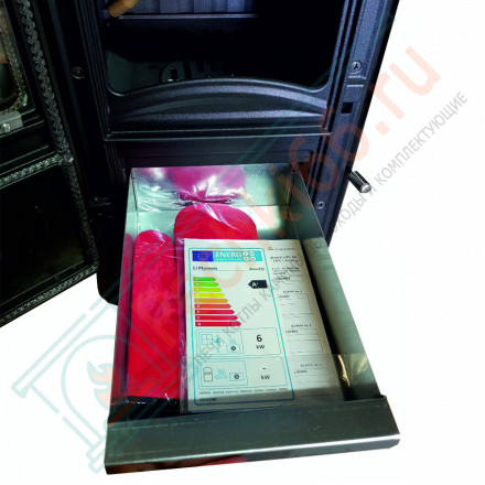 Чугунная печь Dora 8 N, зеленая (Plamen) до 144 м3