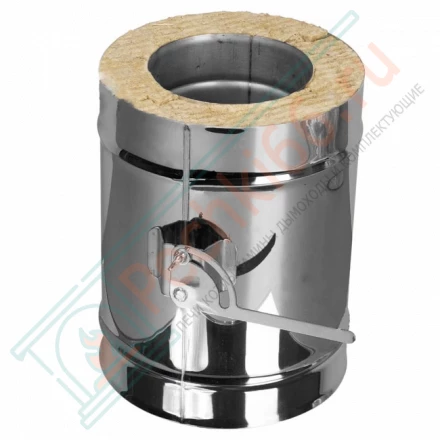 Задвижка повортная с механизмом фиксации V50R с изол (AISI-321/0,5-AISI-304/0,5) d-300/400 (Вулкан)