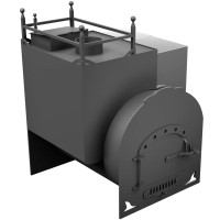 Печь для бани Горыныч Мини З/К, под бак 60 л, закрытая каменка ТермоСфера